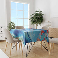 Hawaiian Dolphin Love Couple - Ocean Heart Tablecloth LT03 - Polynesian Pride