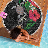 Hawaiian Tropical Plants and Turtles Beach Blanket Polynesian Art Motifs LT03 - Polynesian Pride