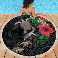 Hawaiian Tropical Plants and Turtles Beach Blanket Polynesian Art Motifs LT03 - Polynesian Pride