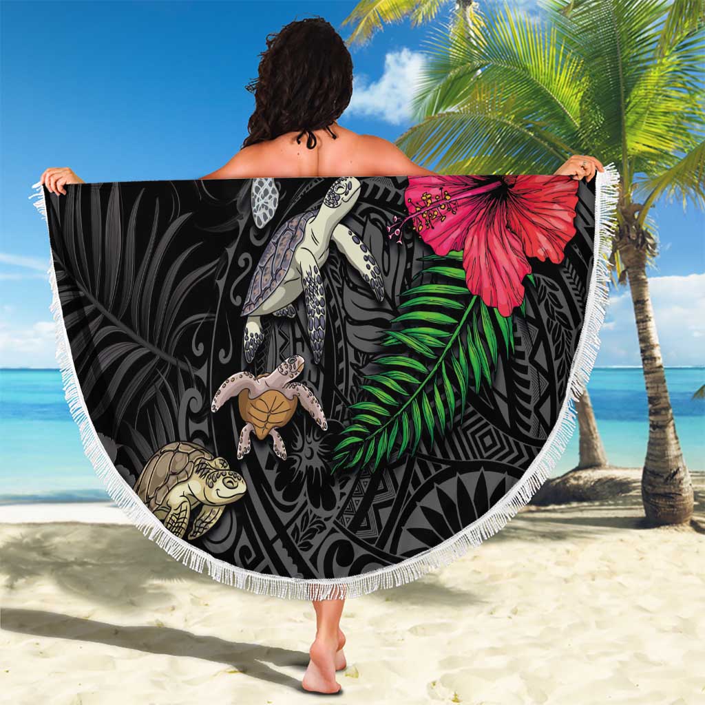 Hawaiian Tropical Plants and Turtles Beach Blanket Polynesian Art Motifs LT03 - Polynesian Pride