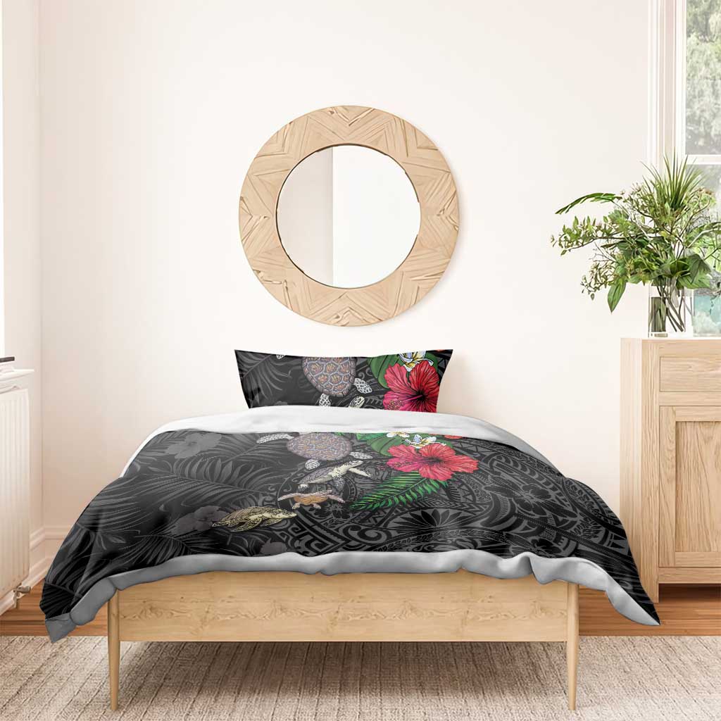 Hawaiian Tropical Plants and Turtles Bedding Set Polynesian Art Motifs LT03 - Polynesian Pride