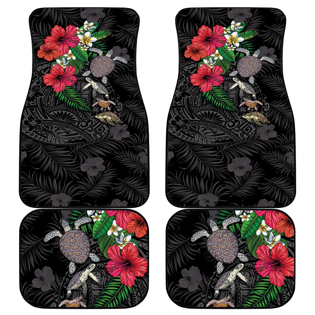 Hawaiian Tropical Plants and Turtles Car Mats Polynesian Art Motifs LT03 - Polynesian Pride