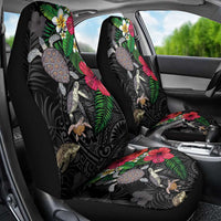 Hawaiian Tropical Plants and Turtles Car Seat Cover Polynesian Art Motifs LT03 - Polynesian Pride