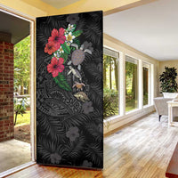 Hawaiian Tropical Plants and Turtles Door Cover Polynesian Art Motifs LT03 - Polynesian Pride