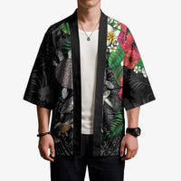 Hawaiian Tropical Plants and Turtles Kimono Polynesian Art Motifs LT03 - Polynesian Pride