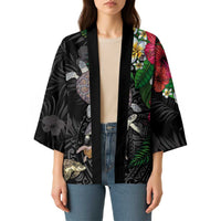 Hawaiian Tropical Plants and Turtles Kimono Polynesian Art Motifs LT03 - Polynesian Pride