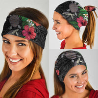 Hawaiian Tropical Plants and Turtles Neck Gaiter Polynesian Art Motifs