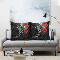 Hawaiian Tropical Plants and Turtles Pillow Cover Polynesian Art Motifs LT03 - Polynesian Pride
