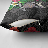 Hawaiian Tropical Plants and Turtles Pillow Cover Polynesian Art Motifs LT03 - Polynesian Pride
