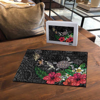 Hawaiian Tropical Plants and Turtles Puzzle Polynesian Art Motifs LT03 - Polynesian Pride