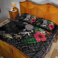 Hawaiian Tropical Plants and Turtles Quilt Bed Set Polynesian Art Motifs LT03 - Polynesian Pride