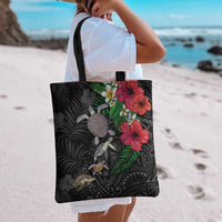 Hawaiian Tropical Plants and Turtles Tote Bag Polynesian Art Motifs LT03 - Polynesian Pride