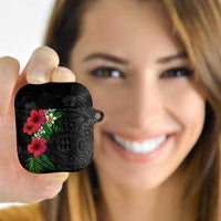Hawaiian Tropical Plants AirPods Case Kakau Tattoo and Polynesian Pattern Half Black Color LT03 - Polynesian Pride
