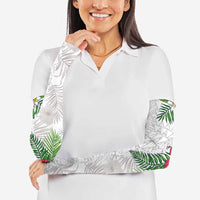 Hawaiian Tropical Plants Arm Sleeves Kakau Tattoo and Polynesian Pattern Half White Color LT03 - Polynesian Pride