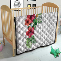 Hawaiian Tropical Plants Quilt Kakau Tattoo and Polynesian Pattern Half White Color LT03 - Polynesian Pride