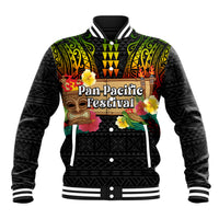 Hawaiian Elements and Polynesian Tattoo Baseball Jacket LT03 Unisex Black - Polynesian Pride