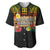 Hawaii Pan-Pacific Festival Baseball Jersey Hawaiian Elements and Polynesian Tattoo