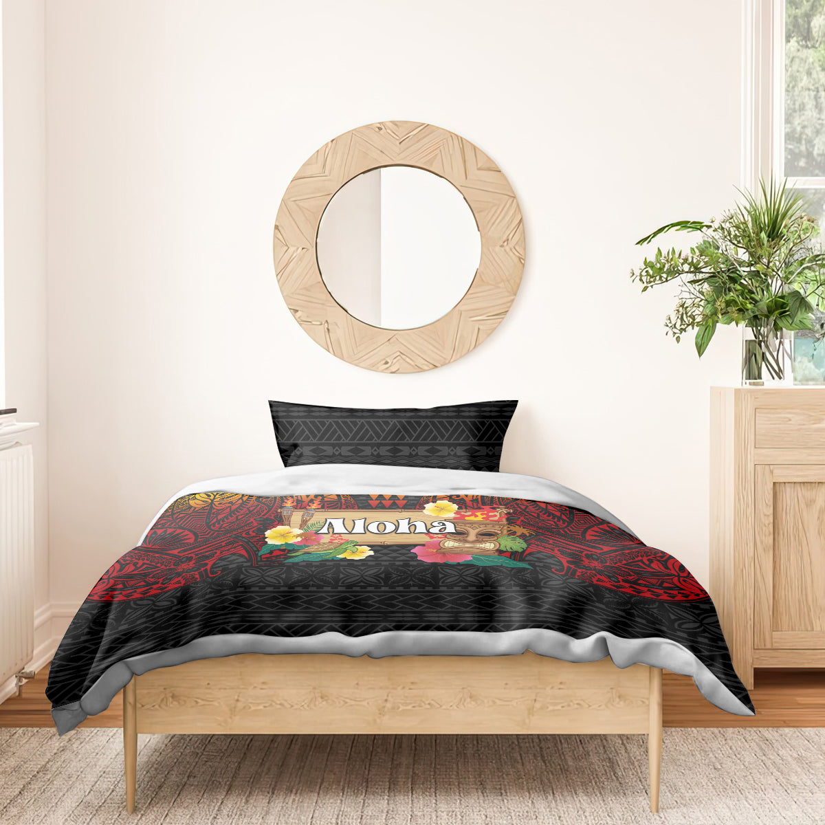 Hawaiian Elements and Polynesian Tattoo Bedding Set LT03 - Polynesian Pride