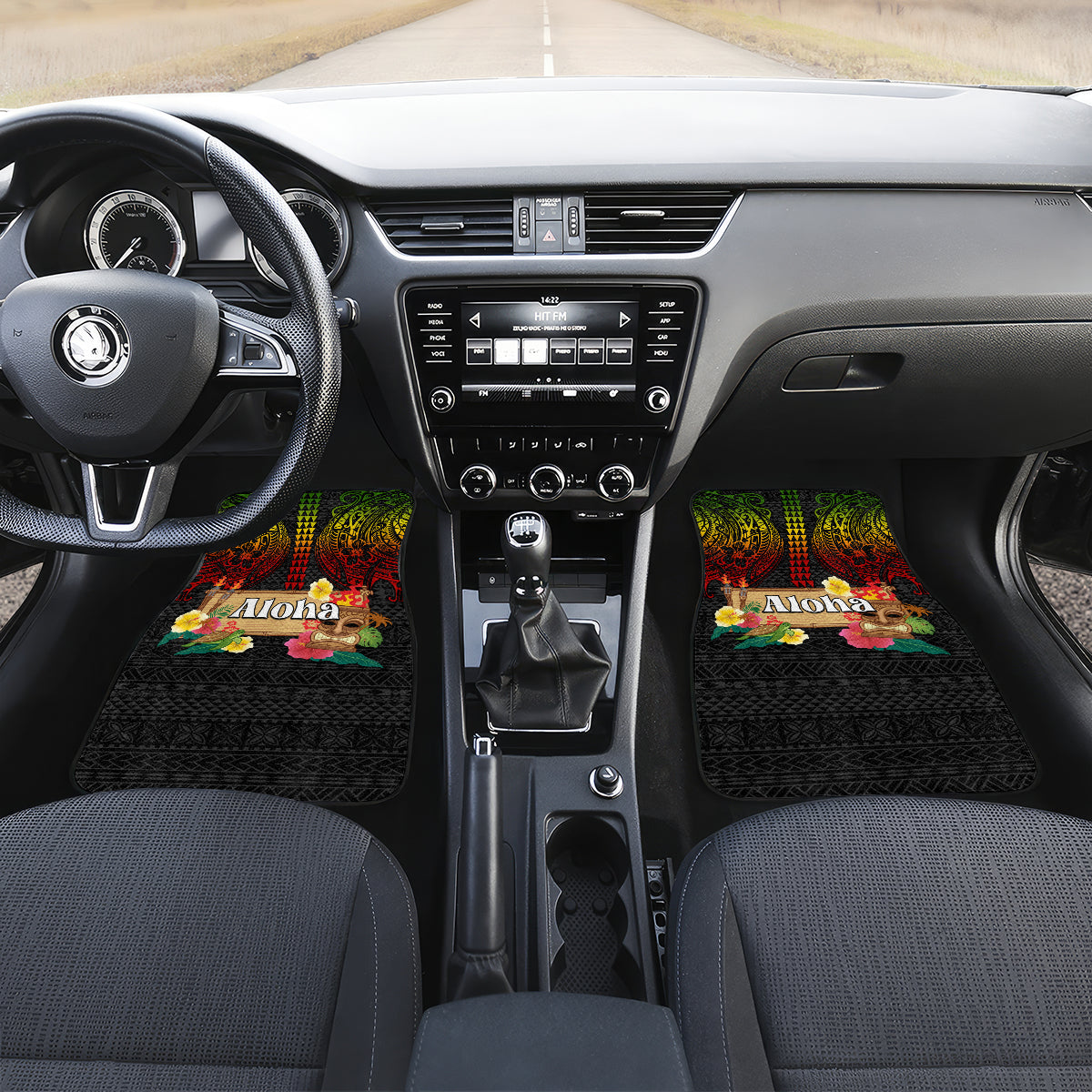 Hawaiian Elements and Polynesian Tattoo Car Mats