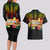 Hawaii Pan-Pacific Festival Couples Matching Long Sleeve Bodycon Dress and Hawaiian Shirt Hawaiian Elements and Polynesian Tattoo