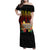 Hawaii Pan-Pacific Festival Family Matching Off Shoulder Maxi Dress and Hawaiian Shirt Hawaiian Elements and Polynesian Tattoo