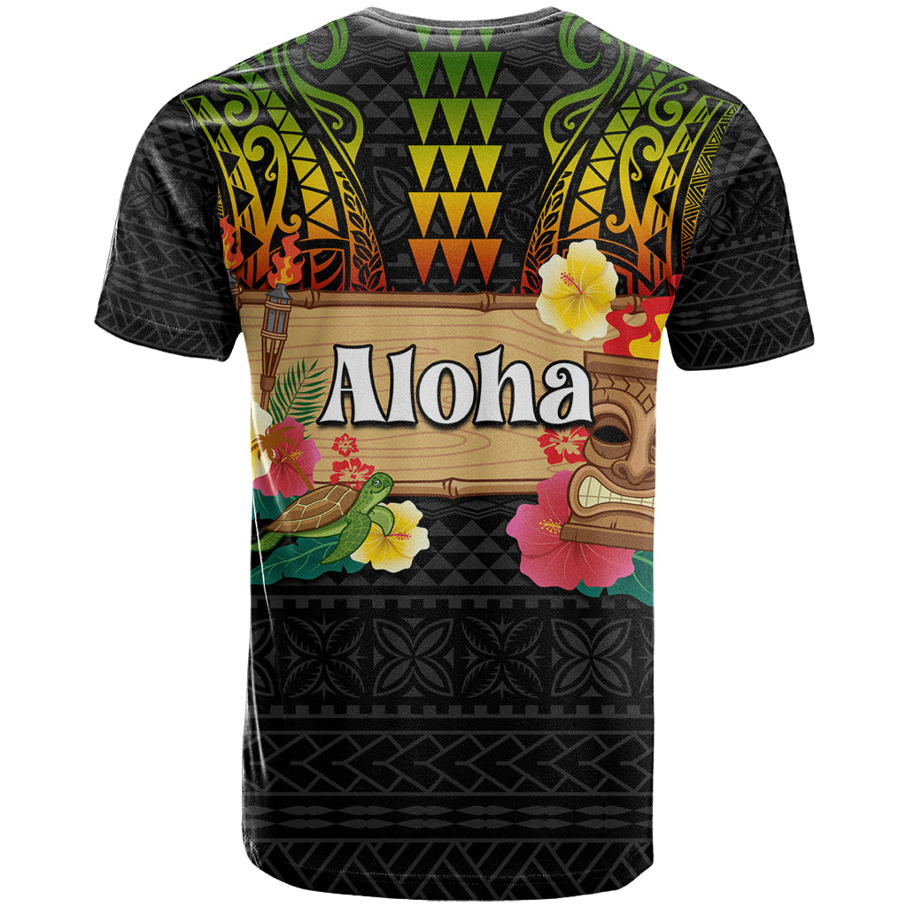 Hawaii Pan-Pacific Festival T Shirt Hawaiian Elements and Polynesian Tattoo