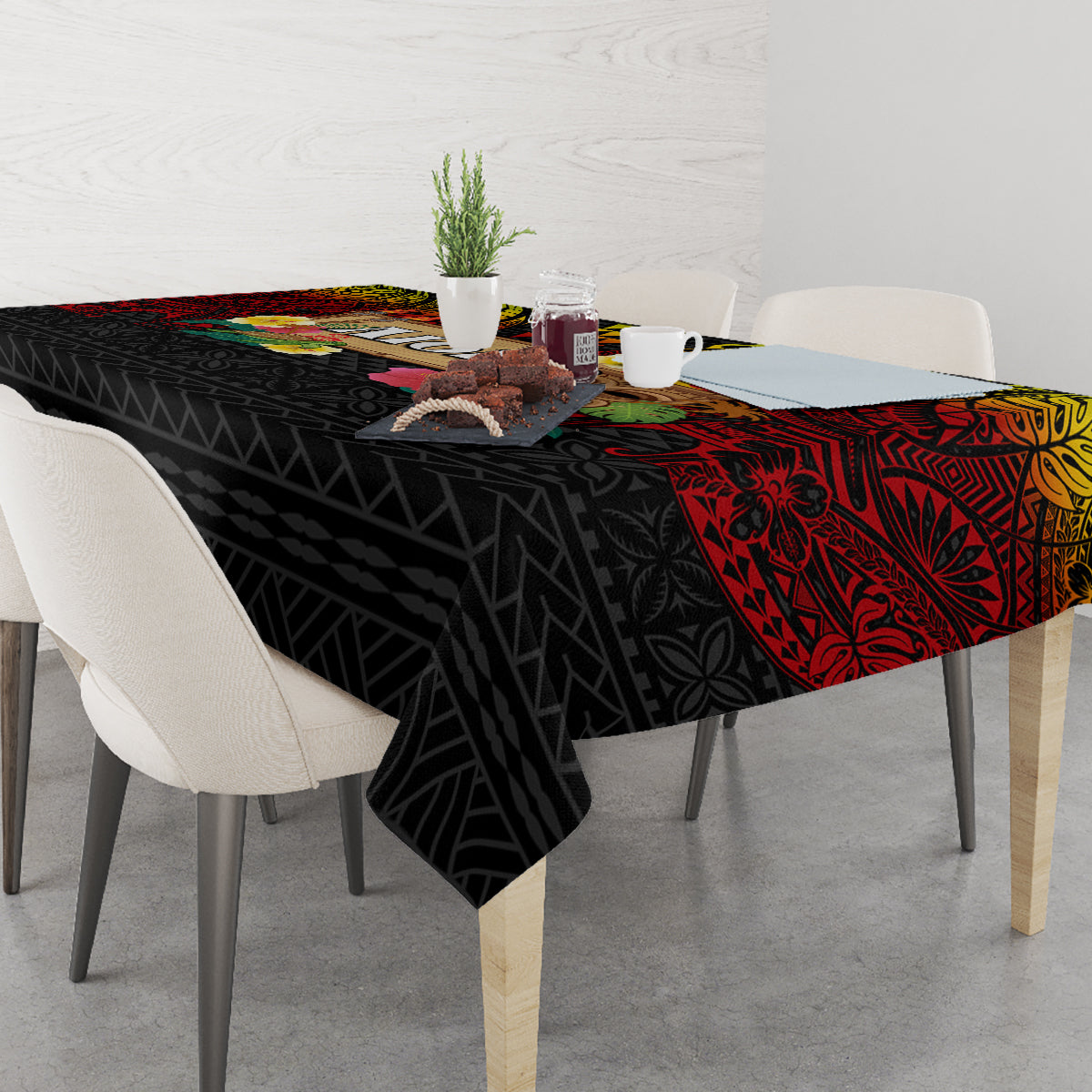 Hawaiian Elements and Polynesian Tattoo Tablecloth LT03 - Polynesian Pride