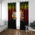 Hawaiian Elements and Polynesian Tattoo Window Curtain