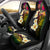 Hawaii Plumeria Car Seat Cover Polynesian Tattoo and Hibiscus