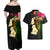 Hawaii Plumeria Couples Matching Off Shoulder Maxi Dress and Hawaiian Shirt Polynesian Tattoo and Hibiscus