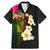 Hawaii Plumeria Family Matching Mermaid Dress and Hawaiian Shirt Polynesian Tattoo and Hibiscus