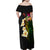 Hawaii Plumeria Family Matching Off Shoulder Maxi Dress and Hawaiian Shirt Polynesian Tattoo and Hibiscus