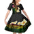 Hawaii Plumeria Family Matching Off Shoulder Short Dress and Hawaiian Shirt Polynesian Tattoo and Hibiscus