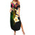 Hawaii Plumeria Family Matching Summer Maxi Dress and Hawaiian Shirt Polynesian Tattoo and Hibiscus