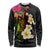 Hawaii Plumeria Long Sleeve Shirt Polynesian Tattoo and Hibiscus