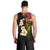 Hawaii Plumeria Men Tank Top Polynesian Tattoo and Hibiscus