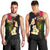 Hawaii Plumeria Men Tank Top Polynesian Tattoo and Hibiscus