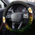 Hawaii Plumeria Steering Wheel Cover Polynesian Tattoo and Hibiscus