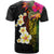 Hawaii Plumeria T Shirt Polynesian Tattoo and Hibiscus