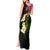 Hawaii Plumeria Tank Maxi Dress Polynesian Tattoo and Hibiscus