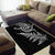 New Zealand Octopus Tattoo and Fern Area Rug Maori Pattern