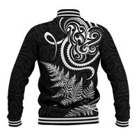 New Zealand Octopus Tattoo and Fern Baseball Jacket Maori Pattern LT03 - Polynesian Pride