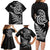 New Zealand Octopus Tattoo and Fern Family Matching Long Sleeve Bodycon Dress and Hawaiian Shirt Maori Pattern