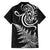 New Zealand Octopus Tattoo and Fern Family Matching Short Sleeve Bodycon Dress and Hawaiian Shirt Maori Pattern