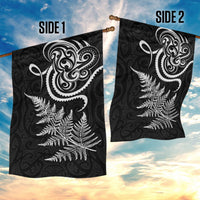 New Zealand Octopus Tattoo and Fern Garden Flag Maori Pattern LT03 - Polynesian Pride