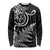 New Zealand Octopus Tattoo and Fern Long Sleeve Shirt Maori Pattern