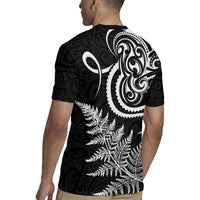 New Zealand Octopus Tattoo and Fern Rugby Jersey Maori Pattern