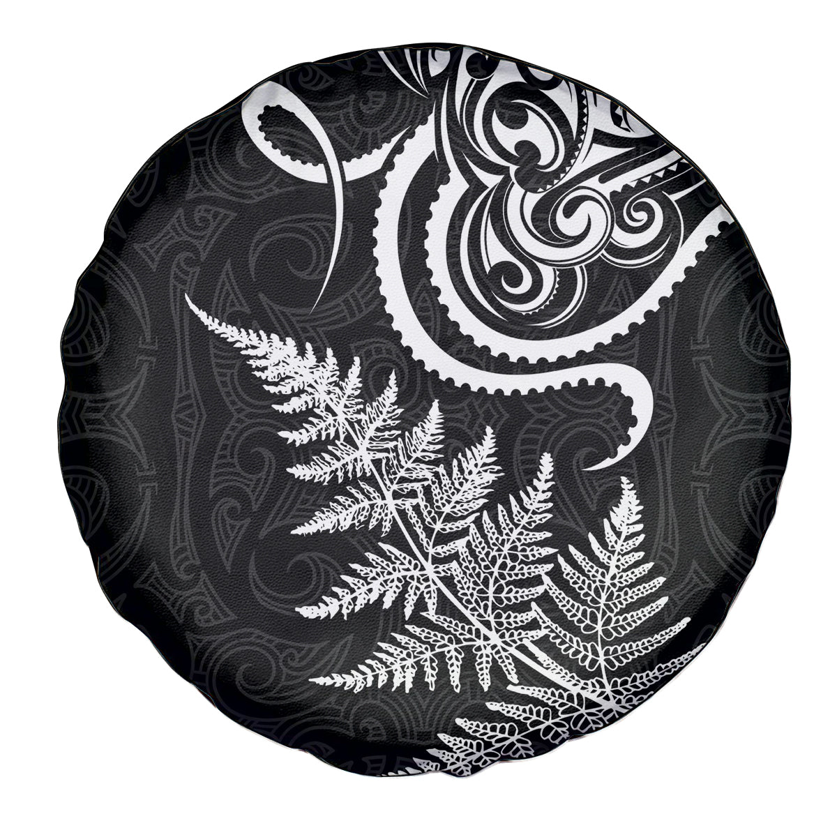 New Zealand Octopus Tattoo and Fern Spare Tire Cover Maori Pattern LT03 - Polynesian Pride