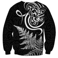 New Zealand Octopus Tattoo and Fern Sweatshirt Maori Pattern