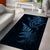 New Zealand Octopus Tattoo and Fern Area Rug Maori Pattern Matariki Style